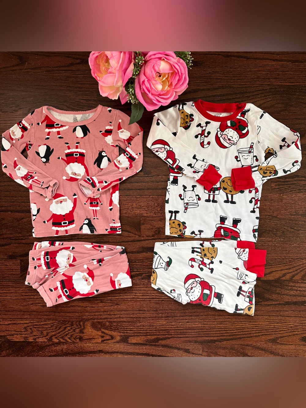 Bundle of two pairs of Carter’s holiday pajamas, size 4t